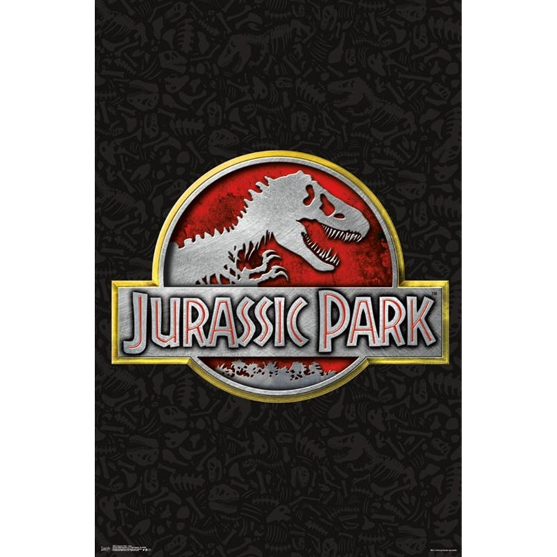 Jurassic Park - Graphic Art, Wrapped Canvas, 34" H x 22.25" W x 0.05" D