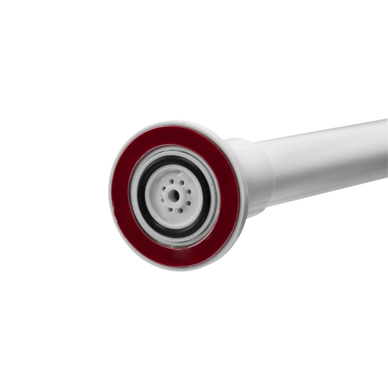 Stick 'N' Lock 48'' Straight Shower Curtain Rod, White