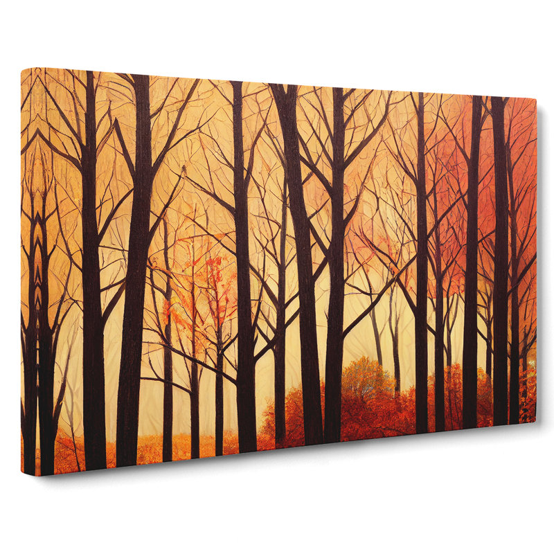 Hypnotic Autumn Forest - Wrapped Canvas, 35cm H x 50cm W x 3cm D