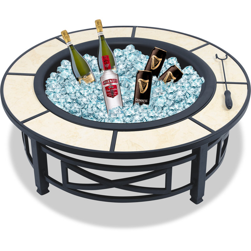 Cheswold Round Steel Smokeless Fire Pit