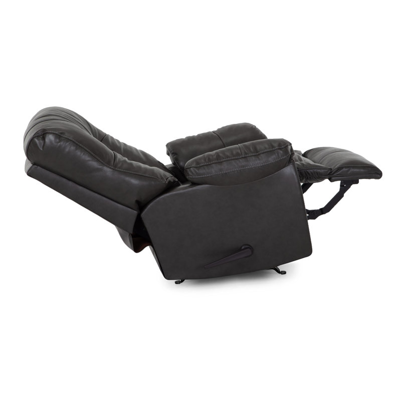 Leather Recliner, Gray