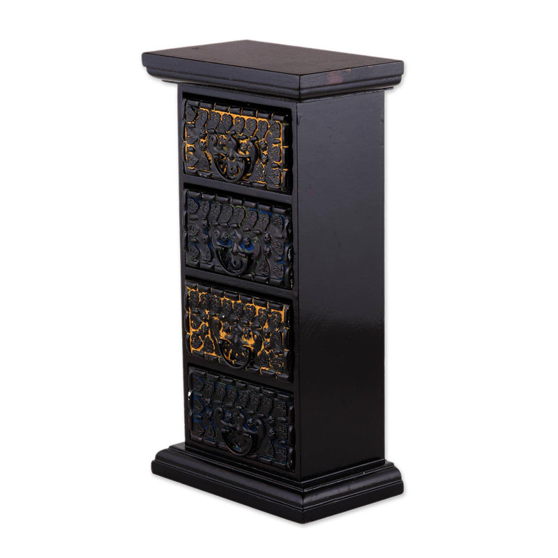 Wood Jewellery Box + Drawers
