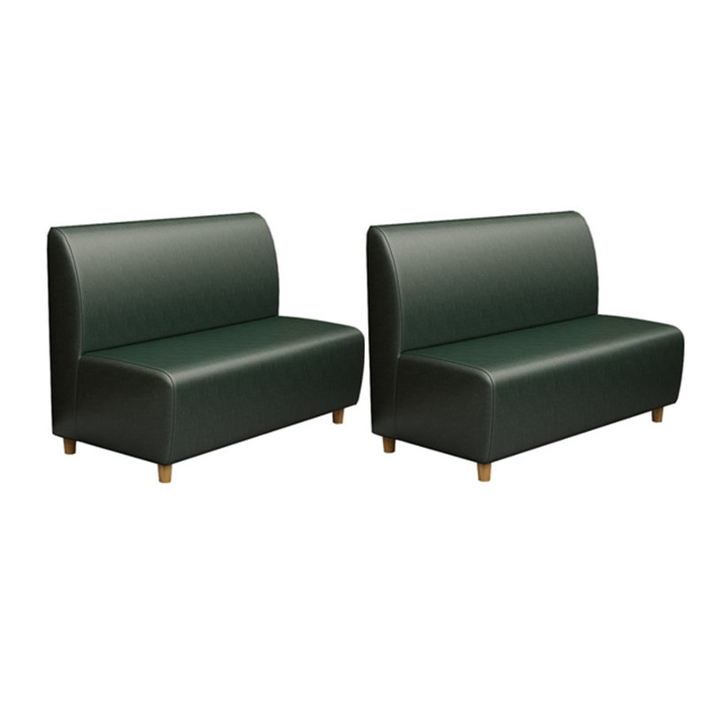 Bancs de restaurant simples et décontractés, Vert foncé
