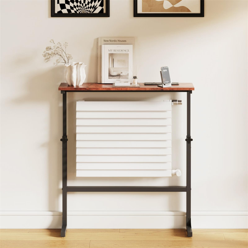 Narrow Console Table, Brown, 83cm H x 75cm W x 15cm D
