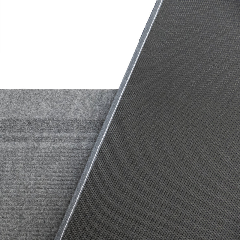 Tapis intérieur / extérieur gris antidérapant, Tapis de couloir 2 pi 2 po x 8 pi