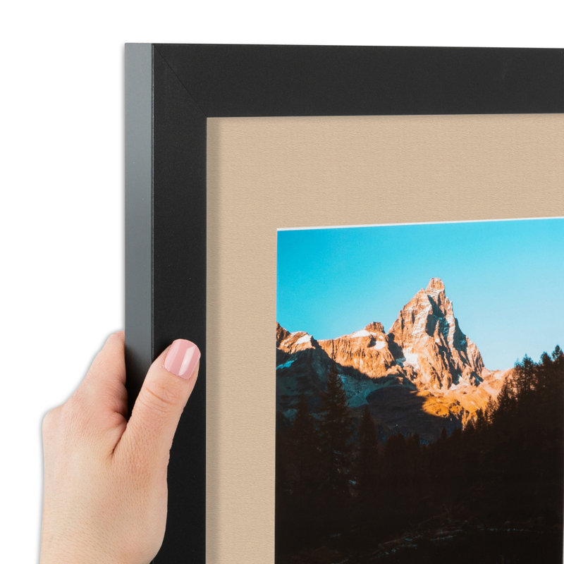 Cadre pour photo simple 5 "x 5" en bois mat, Brume écossaise