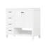Meuble-lavabo 36 po avec comptoir d'évier, meuble-lavabo avec deux portes et deux tiroirs, bois massif, tablette ouverte, panneaux de fibres à densité moyenne, un paquet, blanc-1158917856
