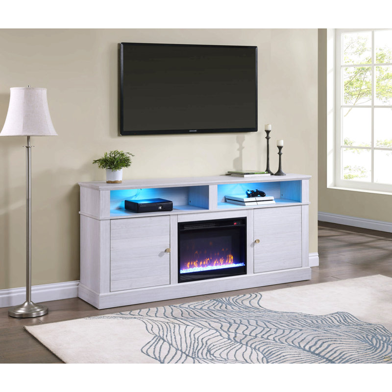 70" TV Stand Console With Fireplace, Heater
