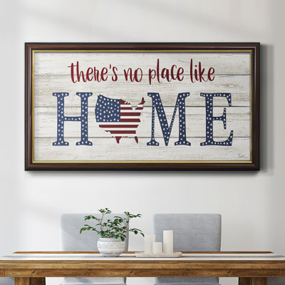 No Place Like Home - Single Picture Frame Textual Art on Canvas -  Gracie Oaks, DE5F94A5BB164ED2AB0B3539D16CD513