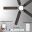 Ventilateur de plafond à DEL à 5 pales Essex avec trousse d'éclairage à télécommande-1474090049-1474090062