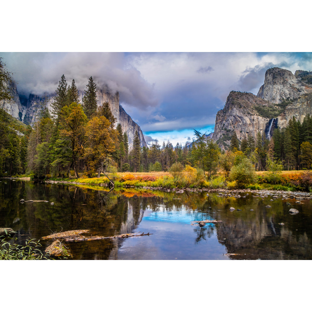 Leinwandbild Mirror Lake im Yosemite National Park, Kalifornien