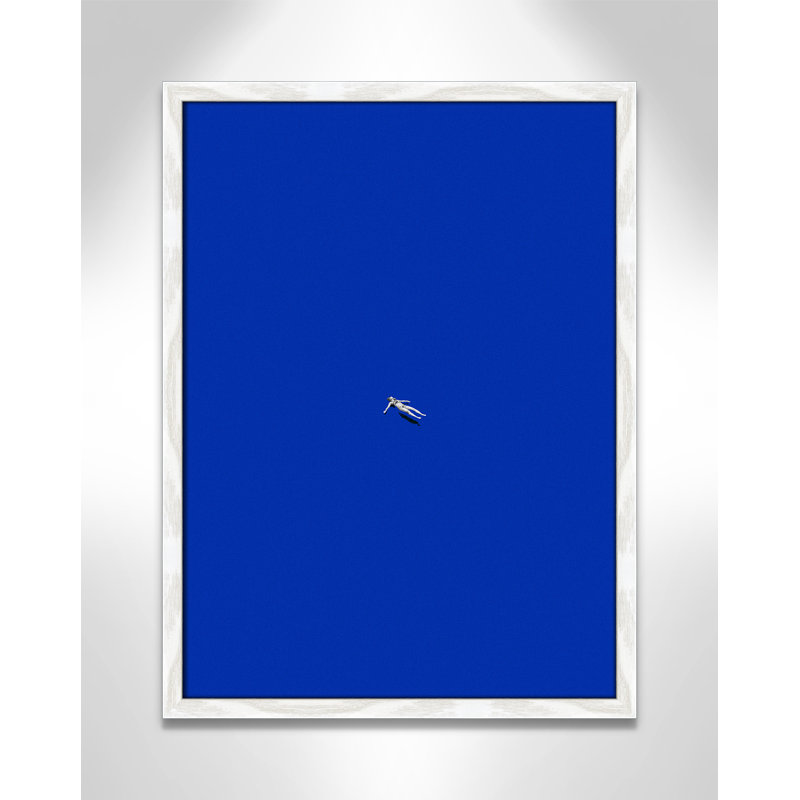 «No stress print» par Leon, Grain de bois blanc, L 17 po x H 23 po, Impression encadrée