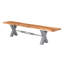 Iron Label Solid Wood Bench-46777406-47500968