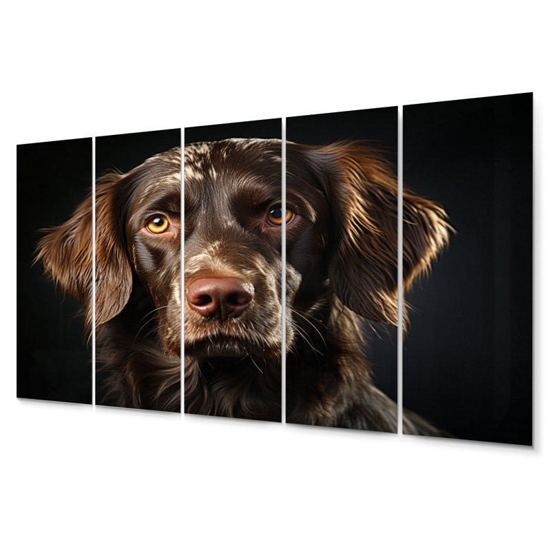 Dog Portrait II Animals Wall Decor on Metal