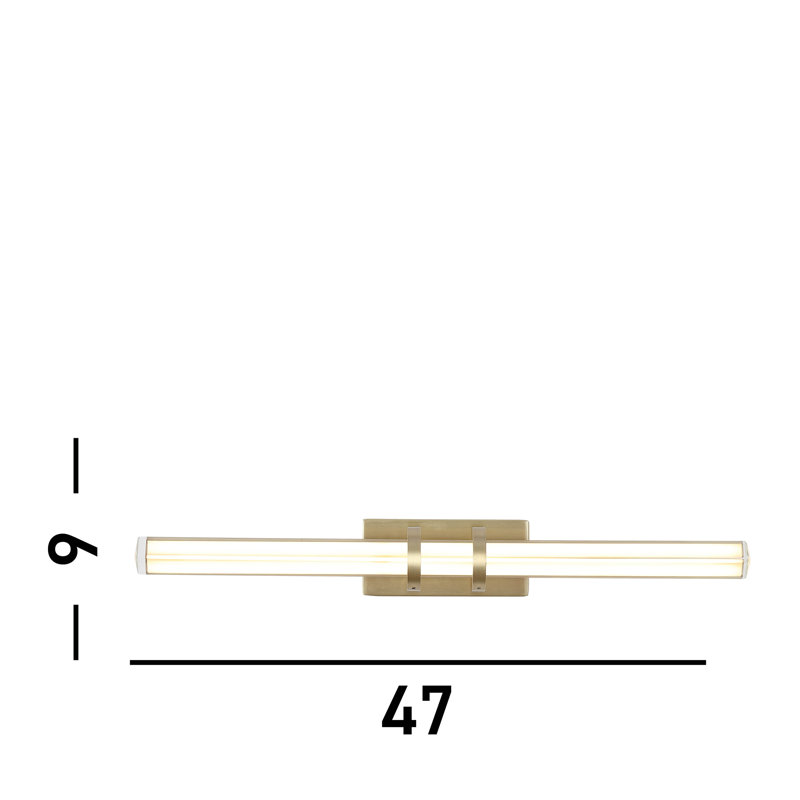 Crissandra Wall Sconce, Satin Brass