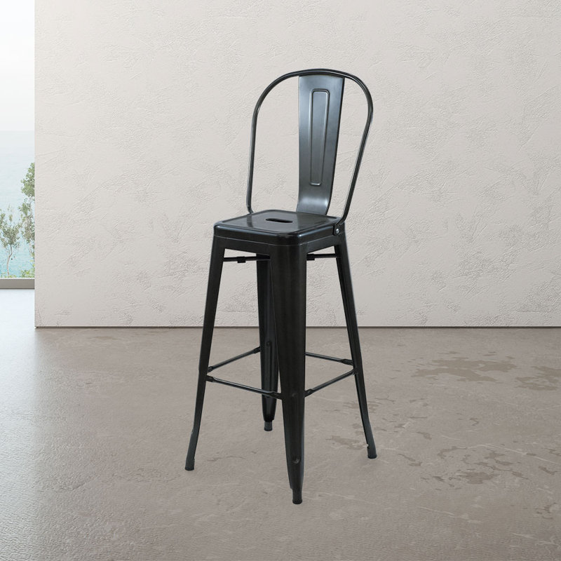 Tabouret de bar 30 po, Métal industriel
