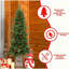 Arbre de Noël vert 4 pi avec base scintillante - 100 lumières DEL multicolores, 396 pointes, baies rouges et pommes de pin, branches pleines en PE / PVC, pot lumineux festif-677993829