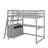 Twin Size Loft Bed With Desk And Shelves-1530140083