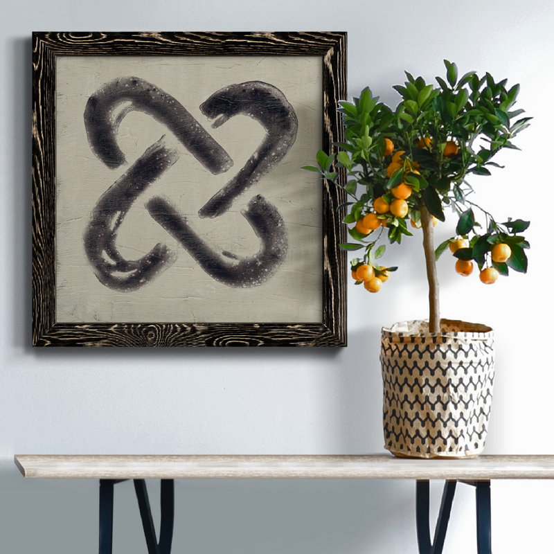 Toile encadrée The Seven Principles I-Premium - prête à être accrochée, H 31,5 po x l 31,5 po x P 1,5 po, Noir