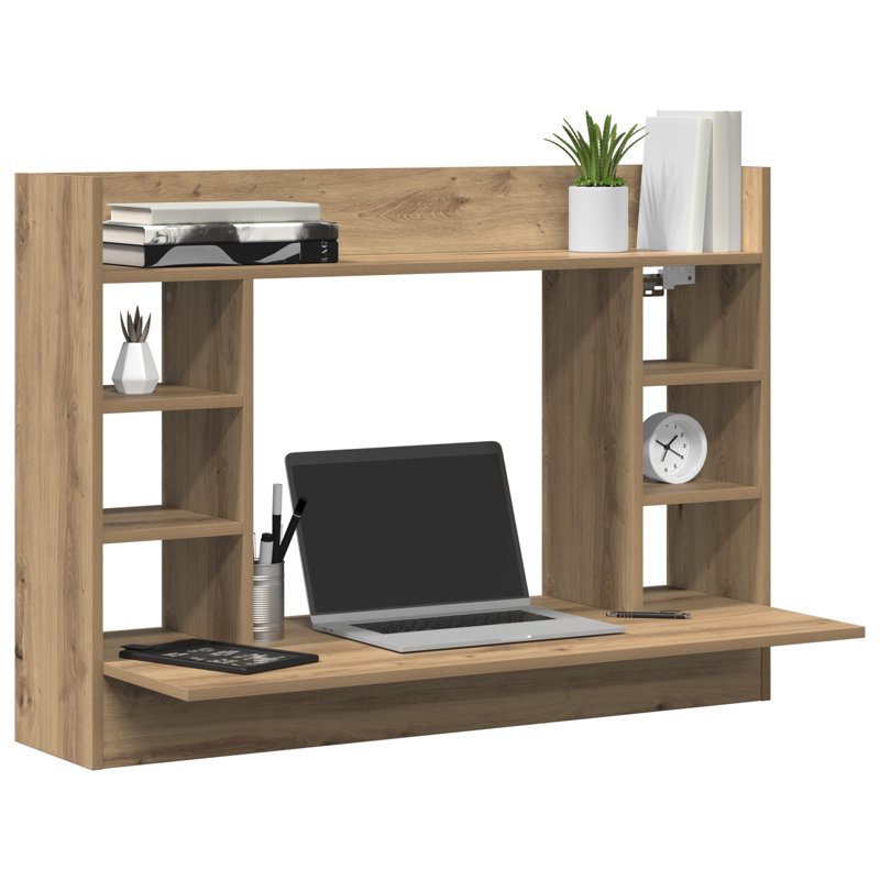 Wall-Mounted Desk 105X48x75 Cm Engineered Wood, Artisan Oak