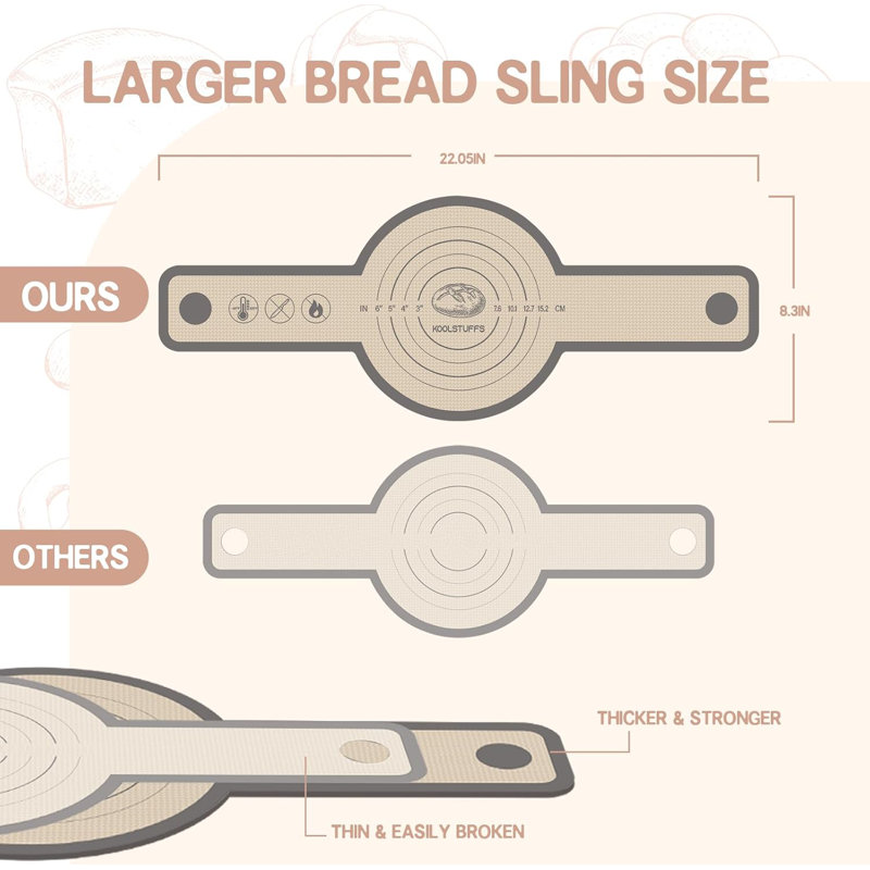 2 PCS Nonstick＆Reusable Bread Baking Mats