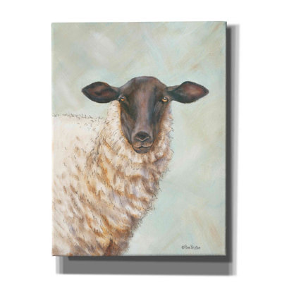 «Farm Sheep» par Pam Britton, art mural sur toile