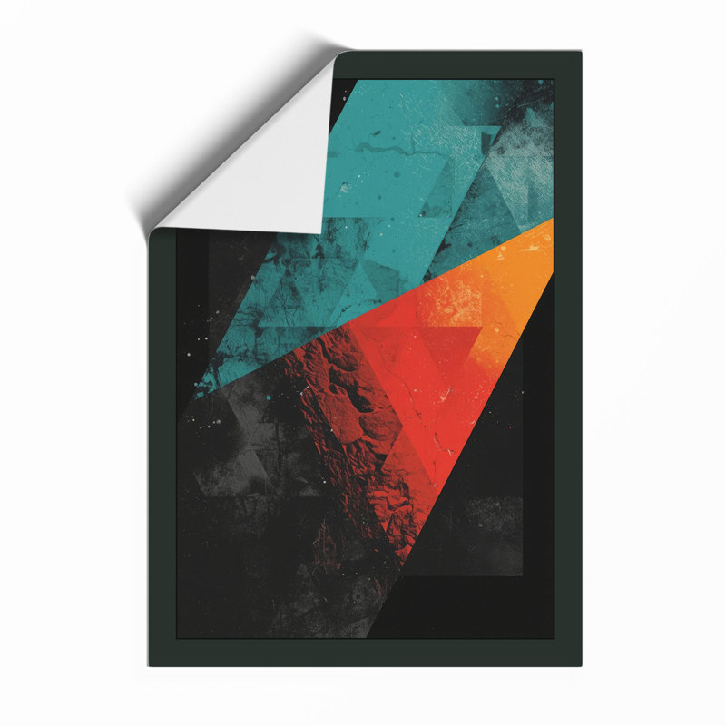 Angular Geometry Geometric - Print, Unframed, A4 - 29.7 x 21.0 cm