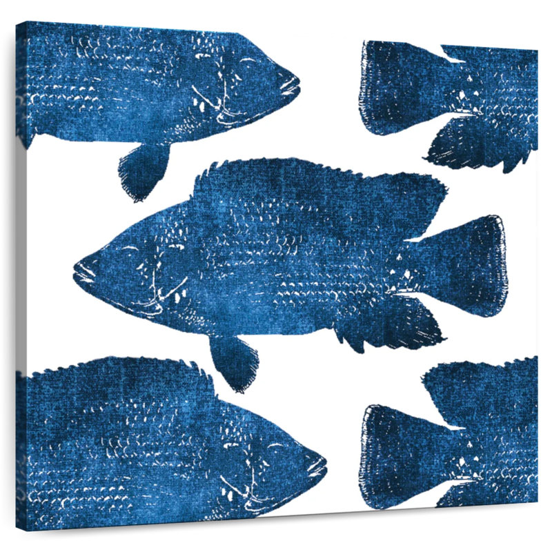 Brampt Fish Collage, 16" H x 16" W