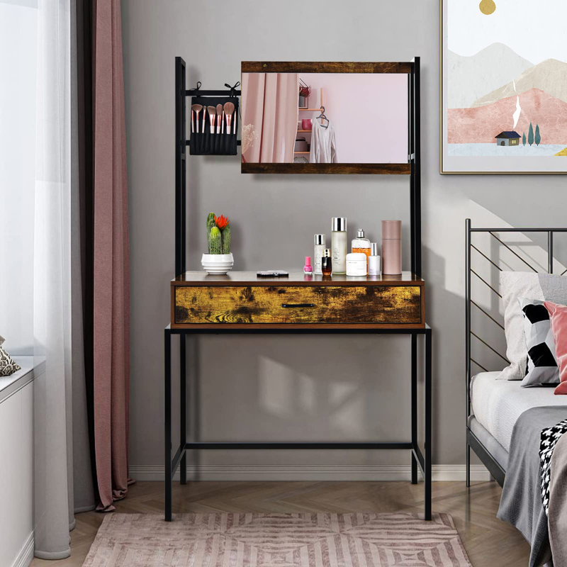 Morty Dressing Table with Mirror