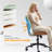PU Trapezoid Curved Back Swivel Office Chair-937746455