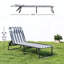 Chaise longue d'extérieur, chaise longue de plage