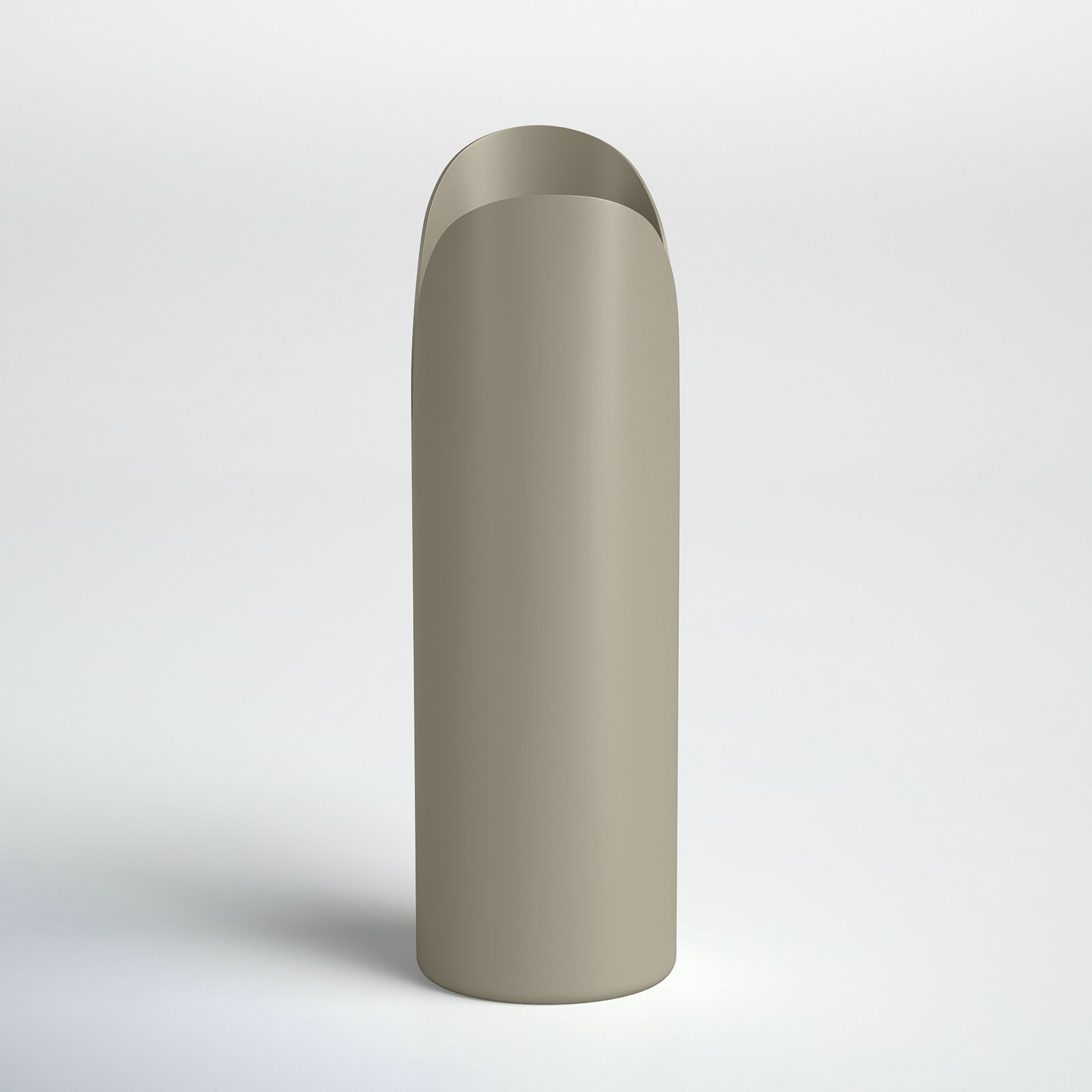 Jenny Iron Table Vase, 15.75" H x 5" W x 5" D, Ivory