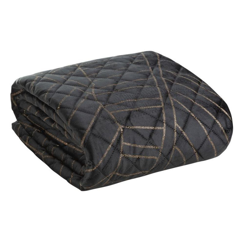 Potvin Polyester No Pattern Bedspread, 62" W x 72" L, 71" W x 64" L