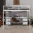 Full Size Loft Bed With Desk, Cabinets, Drawers And Charging Station-1975504533
