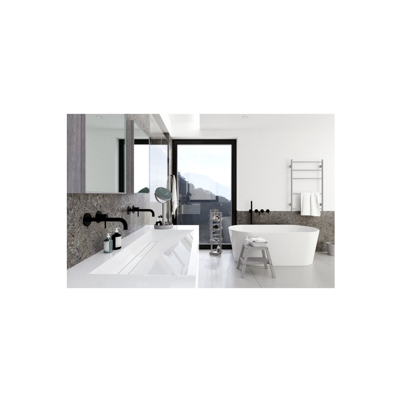 Slimline 18'' W Mirrored Medicine Cabinet, Oyster White