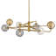 Lustre linéaire moderne Spoutnik 8 lumières Oberon-111732590