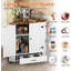 Armoire de rangement pour chien avec 2 bols cachés pour chien