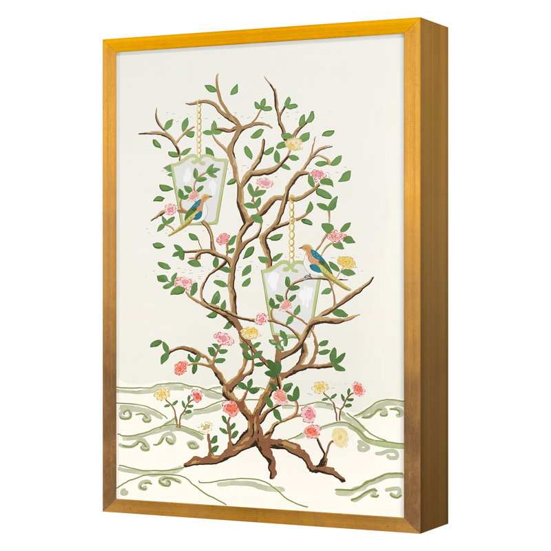 Larchmont 1 (White) Print by Dana Gibson, Gold, 40" H x 26" W x 1.25" D