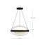 Luminaire suspendu géométrique 1 lumière DEL Virgo-88045378-88045379
