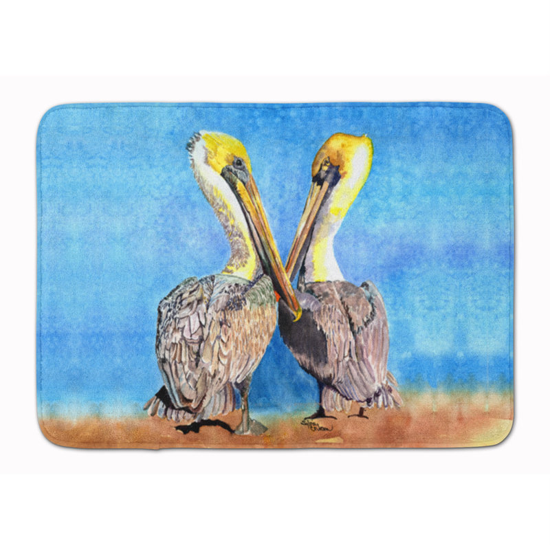Tapis pour salle de bain en mousse à mémoire de forme pelican