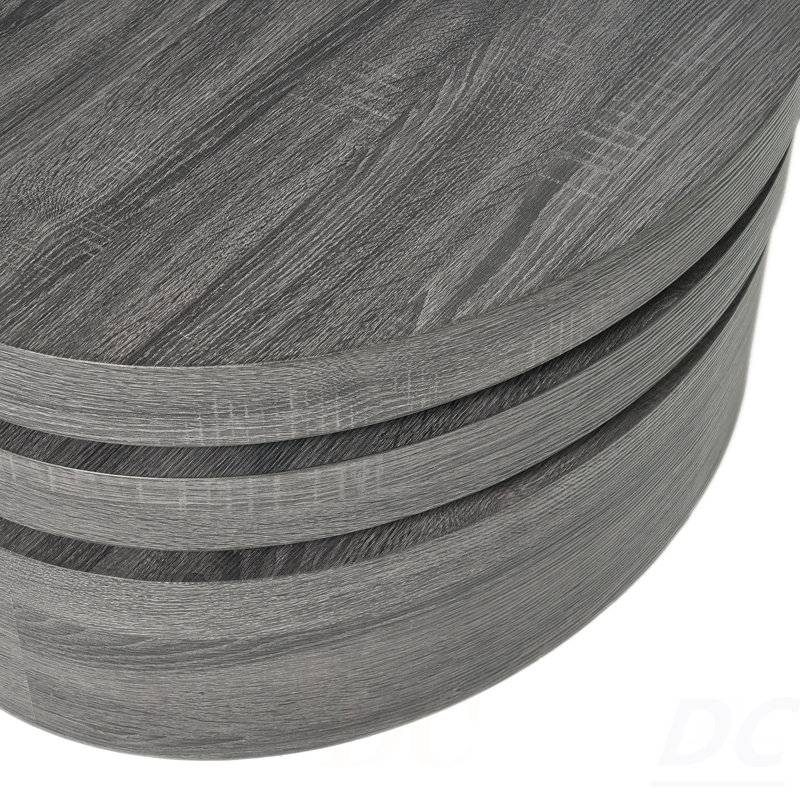 TABLE BASSE MODERNE ROTATIF - Noir mat, Table