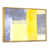 Toile avec cadre flottant or