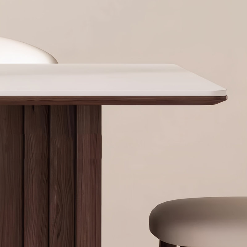 Table de salle à manger rectangulaire simple, 5 pièces: table, 4 chaises, H 29,53 po x l 55,12 po x P 31,5 po