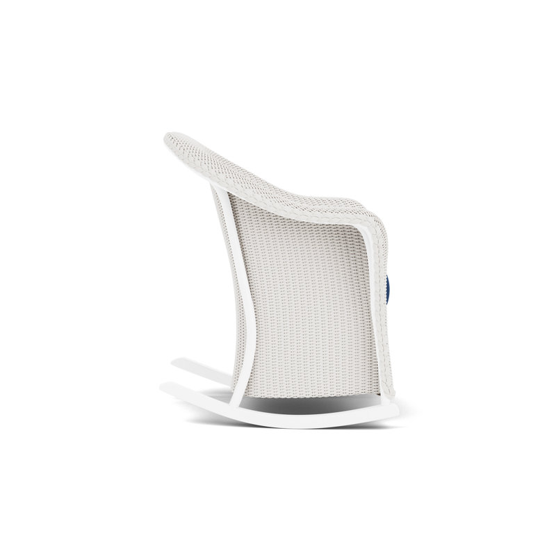 Reflections Outdoor Rocker Chair, Flagship Lapis Sunbrella®, White
