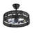 18.5" Rattan Caged Ceiling Fan With Light Kit And Remote Control-1279727883