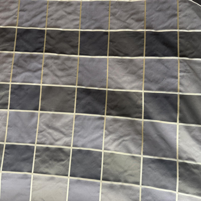 Tissu Passi | Tissu de soie géométrique rayé carré | Tissu avec draperie et rideaux, Écorce