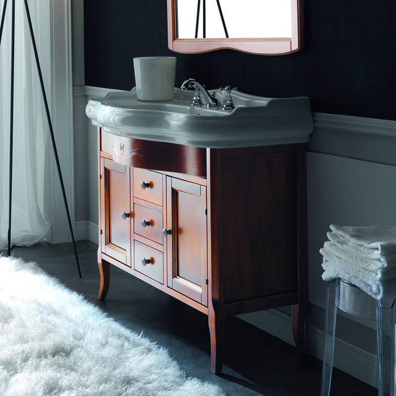 Retro 39.4'' W Single Vanity, 8” Centers