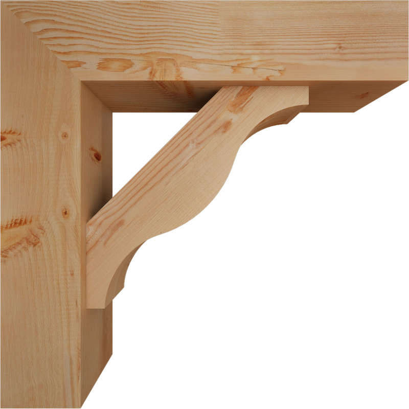Support Funston Block avec support décalé, 28 po x 28 po, Sapin Douglas de l 7 1/2 (lisse)
