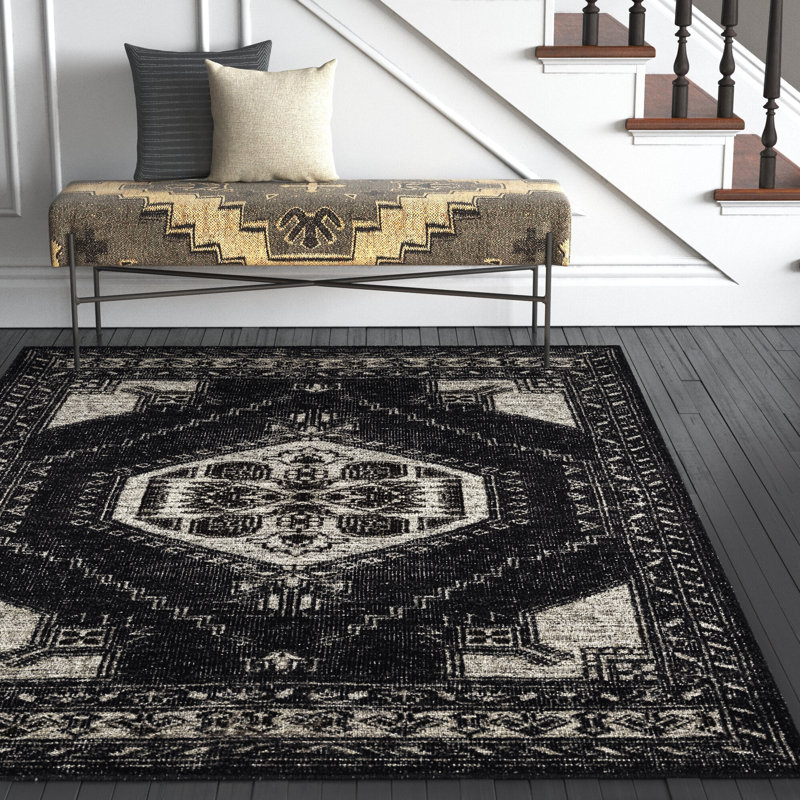 Pamona Wool Oriental Indoor Rug, Rectangle 5'6" x 8'6"