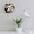 Decorated White Horse Decorative Wall Clock, 12" X 12"